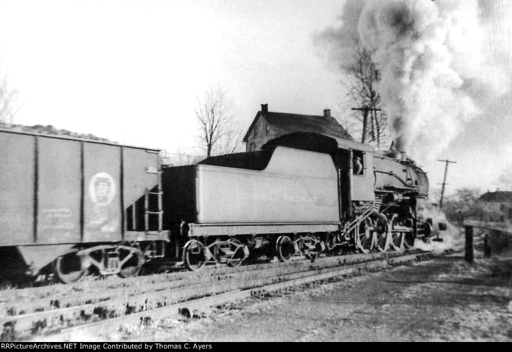 Central Railroad Steam Locomotive, c. 1936